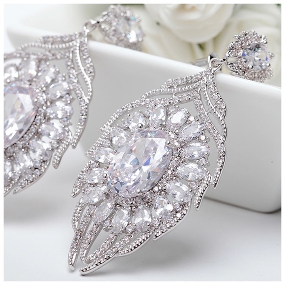 Swarovski Crystals Elani Statement Earrings - Picture 3 of 6